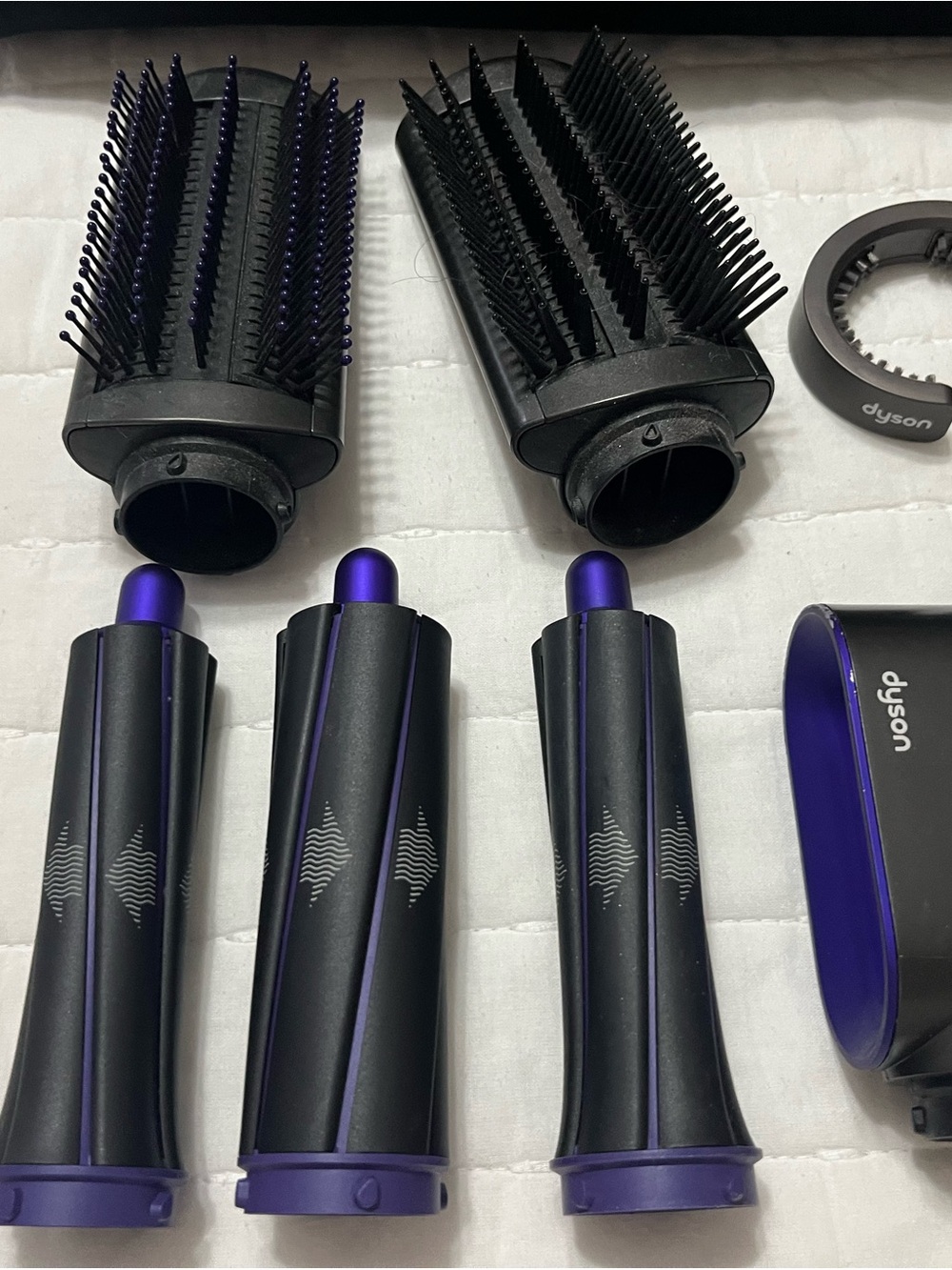 Dyson Airwrap in White and Purple Accents